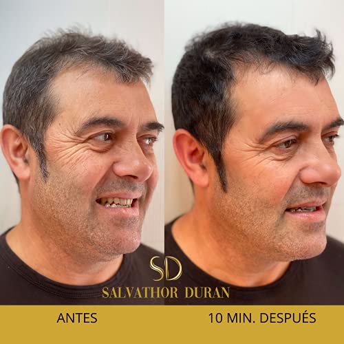 Salvathor Duran - 40 Aplicaciones - Tinte Para Canas y Barba Para Hombre - Resultado Natural - Cambio Gradual o Completo en la Primera Aplicación - 500 ml.