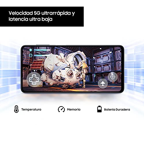 SAMSUNG Galaxy M52 5G - Teléfono móvil, Android, Smartphone, 128 GB, Negro, Versión ES