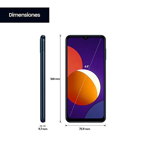 Samsung Smartphone Galaxy M12 con Pantalla Infinity-V TFT LCD de 6,5 Pulgadas, 4 GB de RAM y 64 GB de Memoria Interna Ampliable, Batería de 5000 mAh y Carga rápida Negro (ES Versión)