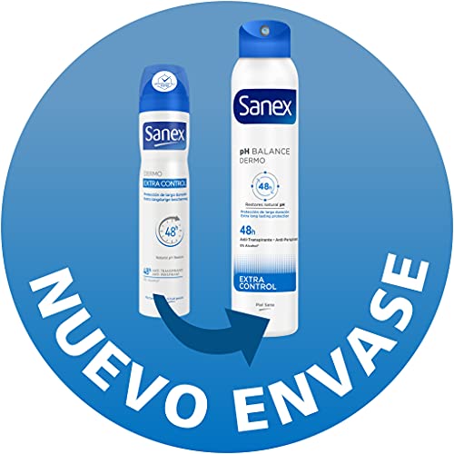 Sanex Dermo Extra Control Desodorante Spray, 2 x 200ml