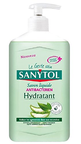 Sanytol jabón desinfectante pieles sensibles té verde y Aloe Vera 250 ml