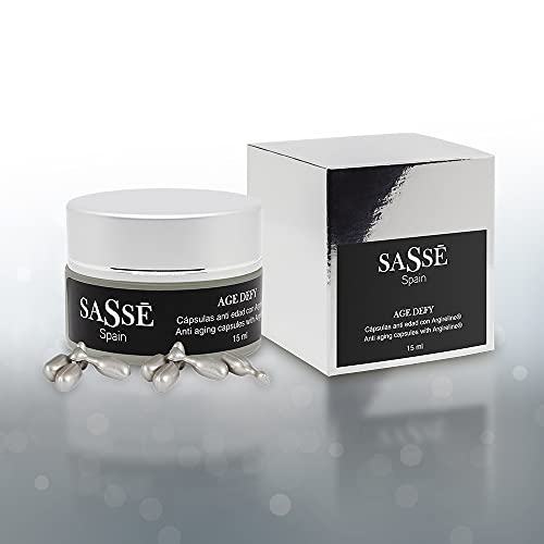 SASSÉ AGE DEFY, Cápsulas Anti Edad con Argineline. Antiarrugas, Antiedad, Efecto Botox. Producto Vegano. SASSE. Cosmética Natural fabricada en España. Premios Innovación, Trayectoria e I+D