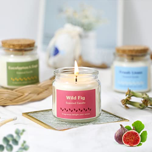 SCENTORINI Velas Perfumadas Aromáticas, Aromática Regalo de Velas Perfumadas de Aromaterapia Cera de Soja 100% Natural Decorativas Vela Regalos del Día de San Valentín Para el Día de la Madre (3Pcs)