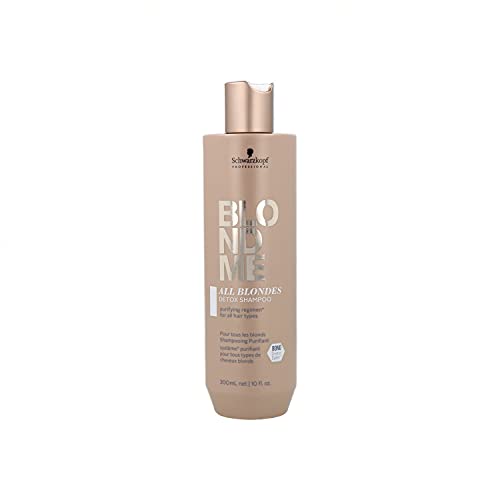 Schwarzkopf Blondme Keratin Restore All Blondes Champú Detox 300ML, Único, Estándar