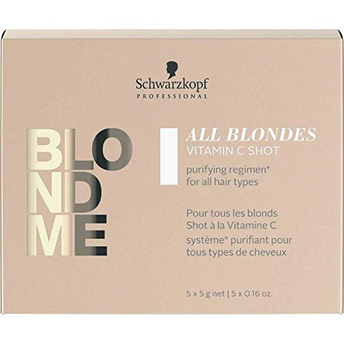 Schwarzkopf Blondme Keratin Restore All Blondes Shot Detox 5X5G, Único, Estándar