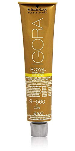 Schwarzkopf Igora Royal 9-560 - Coloración permanente en crema (antiedad, color rubio claro chocolate, 60 g, 1 unidad)