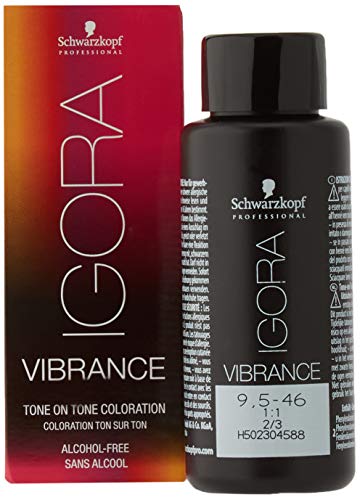 Schwarzkopf Igora Vibrance Color de Cabello Tono sobre Tono, No. 9,5-46 Chocolate Beige Matizador - 60 ml