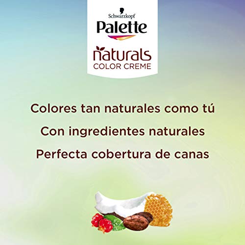 Schwarzkopf Palette Naturals - Tinte 7.55 cabello Rubio Dorado - Coloración Permanente – Perfecta cobertura de canas – Colores increíblemente naturales (Pack de 5)