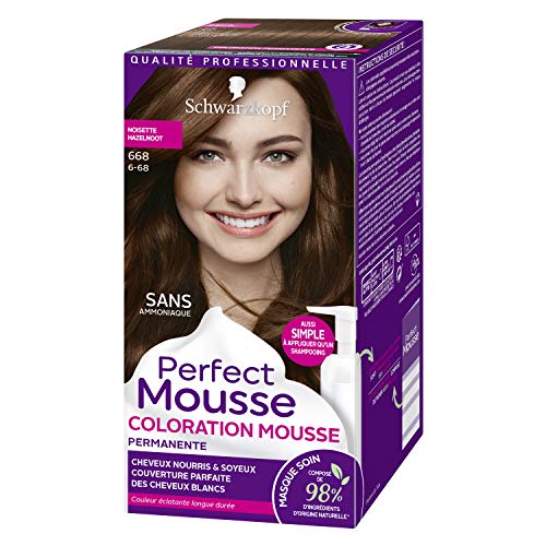 Schwarzkopf Perfect Mousse – Coloración permanente – Hazel 668