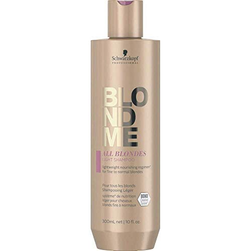 Schwarzkopf, Único, 300 ml (Paquete de 1) Blondme Keratin Restore All Blondes Champú Ligero 300ML