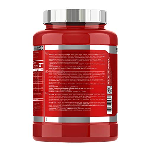 Scitec Nutrition 100% Whey Protein Professional con aminoácidos clave y enzimas digestivas adicionales, sin gluten, 920 g, Vainilla