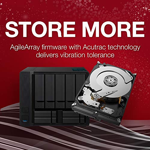 Seagate IronWolf, 4 TB, NAS, Disco duro interno, HDD, CMR 3,5" SATA 6 GB/s, 5900 RPM, caché de 64 MB para almacenamiento conectado a red RAID, y 3 años Rescue Services (ST4000VN008)