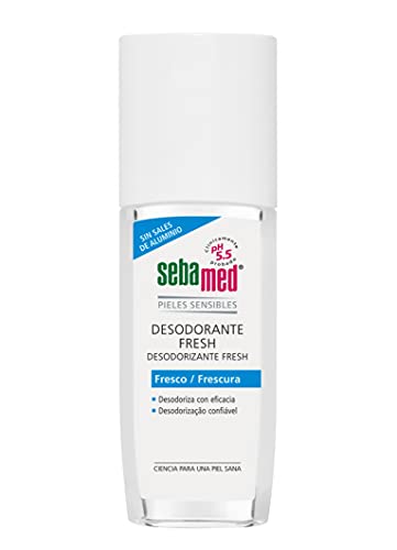 Sebamed Desodorante Fresh 750 ml, refuerza y protege la función de barrera natural del manto ácido de la piel, sin aluminio ni parabenos, Inhibe la proliferación de bacterias causantes del mal olor