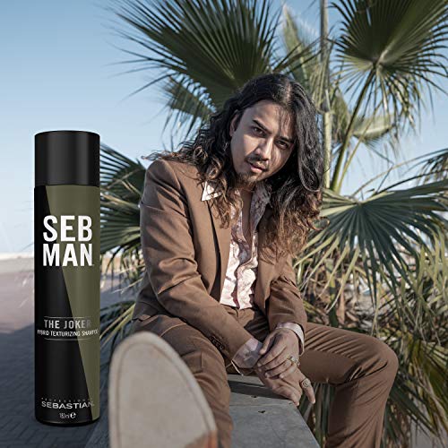 Sebastian SEBMAN The Joker: Champú Hombre en Seco Efecto 3 en 1: Refresca, Texturiza y Espesa - 180 ml