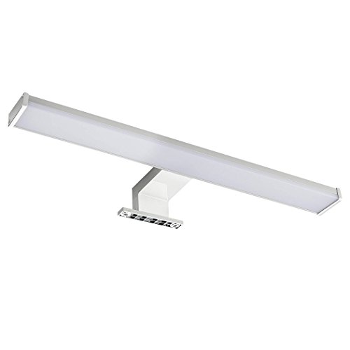 SEBSON® Lampara Espejo Baño LED 40cm, Luz Espejo Pinza + Armario, 8W, 600lm Blanca Neutra 4000K, IP44-400x108x44mm