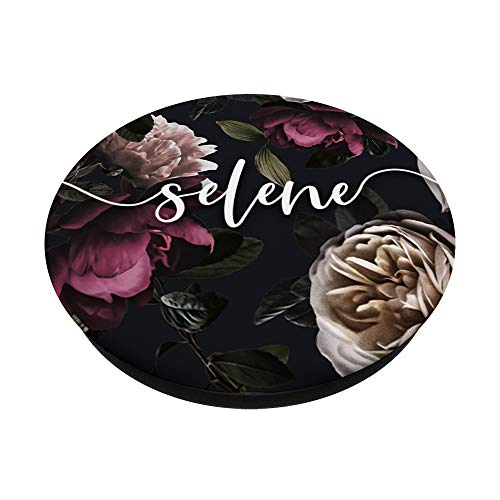 Selene Nombre Personalizado Flores Rosades PopSockets PopGrip: Agarre intercambiable para Teléfonos y Tabletas