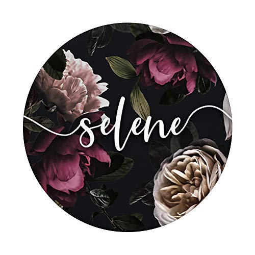 Selene Nombre Personalizado Flores Rosades PopSockets PopGrip: Agarre intercambiable para Teléfonos y Tabletas