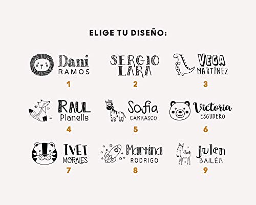 Sello Personalizado para Ropa, 9 Diseños Exclusivos a Elegir, Marcador Ropa Personalizado