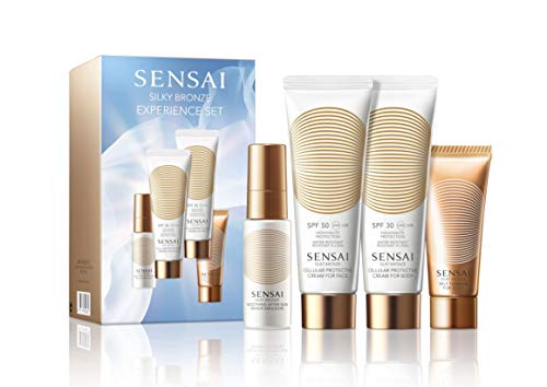 SENSAI SILKY BRONZE SET SPF 50 CARA 50 ML +SPF 30 CUERPO 50 ML +AFTER SUN 20 ML+SELF TANNING 20 ML