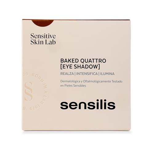 Sensilis Make Up - Paleta De 4 Sombras De Ojos De Colores Neutros, Realza, Intensifica E Ilumina Tu Mirada - Tono 02 Mission Mars, Neutros Cálidos, 3.5 Gramo