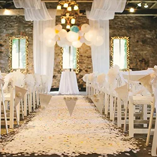Senteria 3000pcs pétalos de rosa pétalos de flores de seda artificial para mesa de confeti decoración de pétalos de boda para el día de San Valentín (blanco)