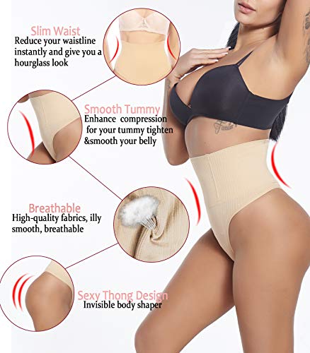 SEXYWG Fajas Tanga Braga Reductora para Mujer Entrenador de Cintura Vientre Plano Braguitas Moldeadora Adelgazante Abdomen Elástico Shaping Lenceria Shapewear Thong