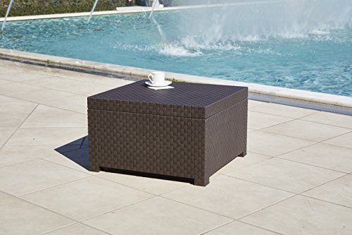 Shaf Diva Tête À Tête - Set Muebles de Jardín y Terraza, Chocolate, 80x60x73 cm