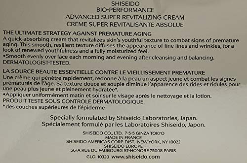 Shiseido Bio-Performance - Crema súper revitalizante absoluta, 50 ml