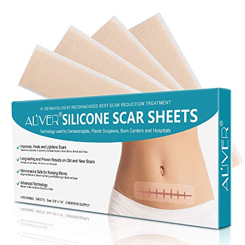 Silicone Scar Sheets, Hojas de silicona para eliminar cicatrices, Hojas de tratamiento de cicatrices de acné, Quemaduras, Acné, Cicatrices quirúrgicas de cesárea