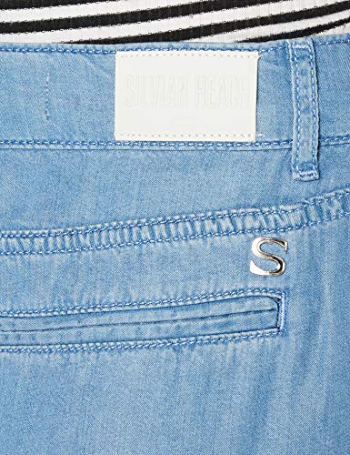 Silvian Heach Jeans Macaques Vaqueros Corte de Bota, Azul (J.Blue Lig J.Blue Lig), 32 (Talla del Fabricante: 28) para Mujer