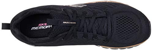 Skechers Graceful Get Connected, Zapatillas Mujer, Black, 40 EU