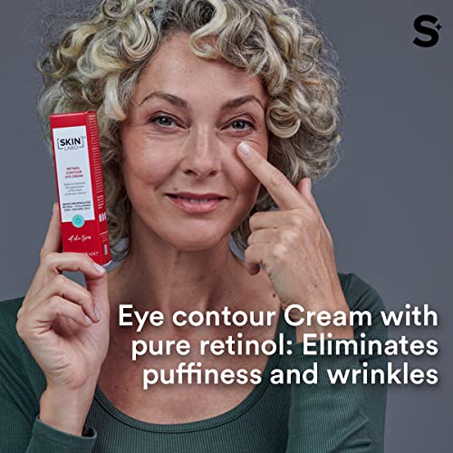 SkinLabo - Crema contorno de ojos con Retinol puro. Tratamiento de choque. Acción antiarrugas con ácido hialurónico, nutritiva e hidratante. 15 ml.