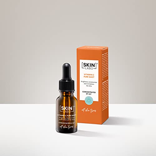 SkinLabo - Shot De Vitamina C Concentrada. Sérum facial a base de vitamina C con acción antioxidante e hidratante. Para todos los tipos de piel. 15 ml.