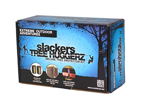 Slackers USA Set Protección para los Árboles para el Slackline, Ninja Line, Zip Line, Set para 2 Árboles