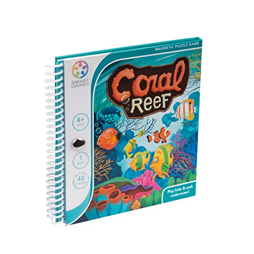 smart games- Coral Reef Infantiles, puzle magnético, Puzzle 4 años, Rompecabezas, educativos, smartgames, Juegos de Viajes, Multicolor (Lúdilo SGT 221)