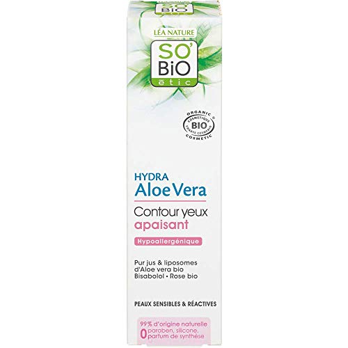 SO'BiO Etic - Contorno de ojos relajante Hydra Aloe Vera 15 ml