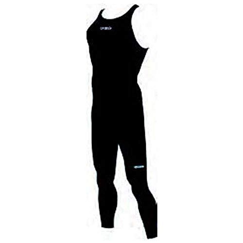 Speedo Fastskin LZR Elite Openwater Closedback Male Bodys Traje Neopreno, Hombre, Black/Green Glow/White, 25