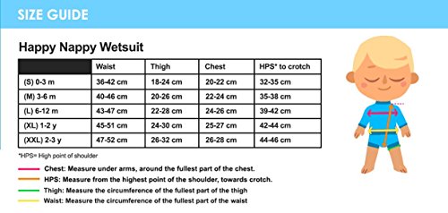 Splash About - Traje de Neopreno Happy Nappy para bebé, diseño del Arca de Nina, Color Rosa, Talla M (3-8 Meses)