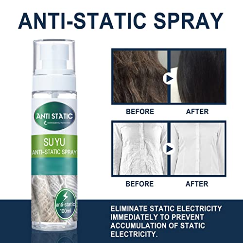 Spray antiestático, spray adherente estático, previene el spray adherente estático, tamaño ravel Spray antiestático spray adherente estático Spray anti arrugado a prueba de polvo para ropa de hogar