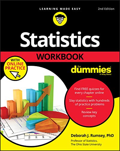 Statistics Workbook For Dummies with Online Practice (English Edition)