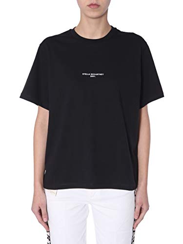 Stella McCartney Moda Mulher 511240SMW211000 Negro Algodon T-Shirt | Primavera-verão 20