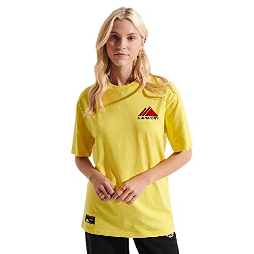 Superdry Mountain Sport tee T-Shirt, Citrus Zest, L para Mujer