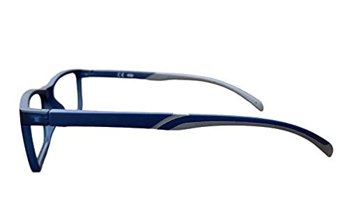 SUUM - Gafas Presbicia Hombre y Mujer | Gafas de Lectura, Gafas Lectura Anti Luz Azul, bloquean la luz de Pantallas y Dispositivos Móviles - +3.00 Dioptrías - Pack de 2 - Azul y Rojo