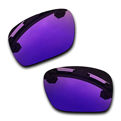 SYEMAX Lentes de repuesto para espejo polarizado compatibles con Oakley TwoFace (OO9189) Sunglass - Múltiples opciones, Plasma morado polarizado., Talla única