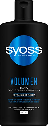 Syoss - Champú para pelo fino o sin volumen - Volumen - 6uds de 440Ml (2.640ml) – Hasta 48h de volumen sin apelmazar - Cabello como recién salido de la peluquería