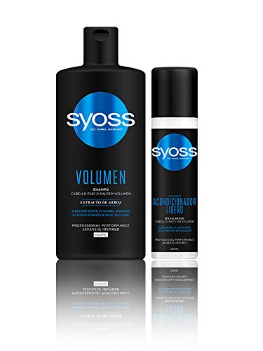 Syoss - Champú para pelo fino o sin volumen - Volumen - 6uds de 440Ml (2.640ml) – Hasta 48h de volumen sin apelmazar - Cabello como recién salido de la peluquería