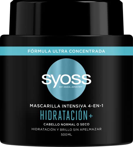 Syoss Mascarilla Intensiva 4 en 1 Hidratacion para cabello normal o seco 500ml