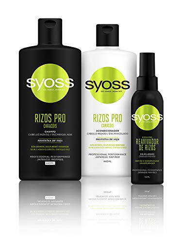 Syoss - Tratamiento Reavivador Rizos, 150 ml, Para cabello rizado, Rizos definidos, disciplinados e hidratados, Cabello como recién salido de la peluquería