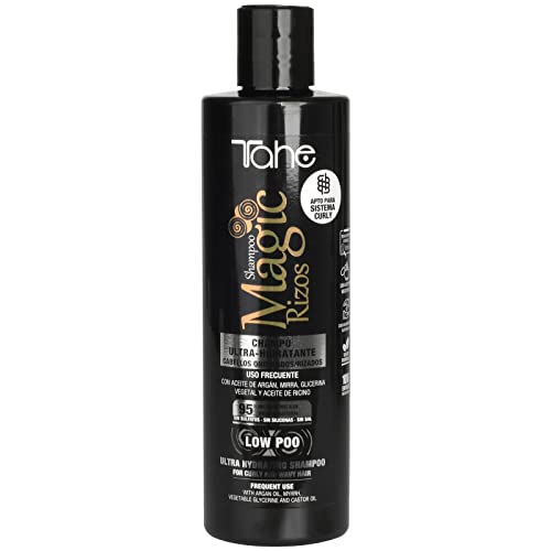 Tahe Magic Rizos Champú Ultra-Hidratante Low Poo para Cabellos Rizados y Ondulados (300 ml)