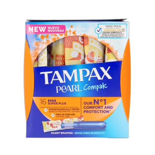 Tampax Compak Pearl Super Plus, 16 Unidades